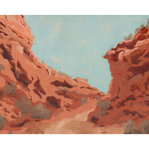 Red Rocks View II Black Modern Wood Framed Art Print by Green, Jacob