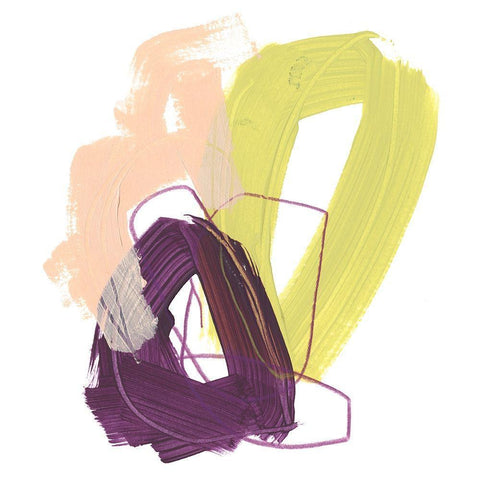 Convex Motion I White Modern Wood Framed Art Print by Vess, June Erica