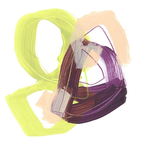 Convex Motion II Gold Ornate Wood Framed Art Print with Double Matting by Vess, June Erica