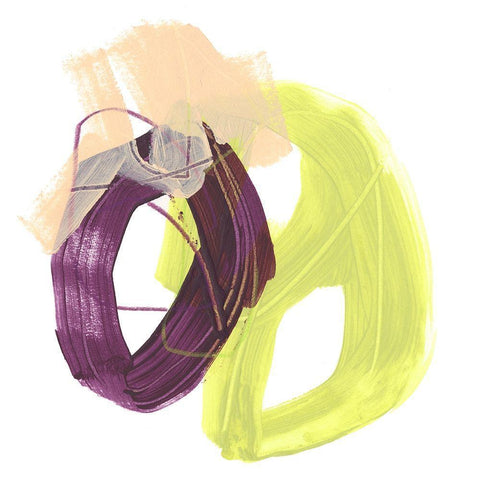 Convex Motion IV Gold Ornate Wood Framed Art Print with Double Matting by Vess, June Erica