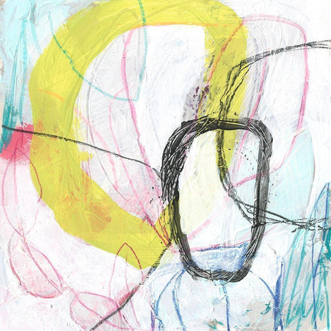 Diode I Black Modern Wood Framed Art Print by Vess, June Erica