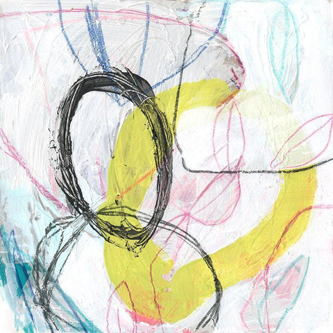 Diode II Black Modern Wood Framed Art Print with Double Matting by Vess, June Erica