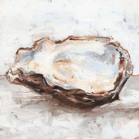 Oyster Study II Black Modern Wood Framed Art Print by Harper, Ethan
