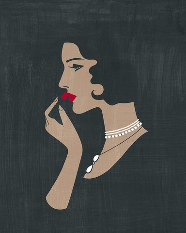 Golden Age Gals II White Modern Wood Framed Art Print with Double Matting by Popp, Grace