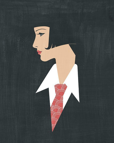 Golden Age Gals III Black Ornate Wood Framed Art Print with Double Matting by Popp, Grace