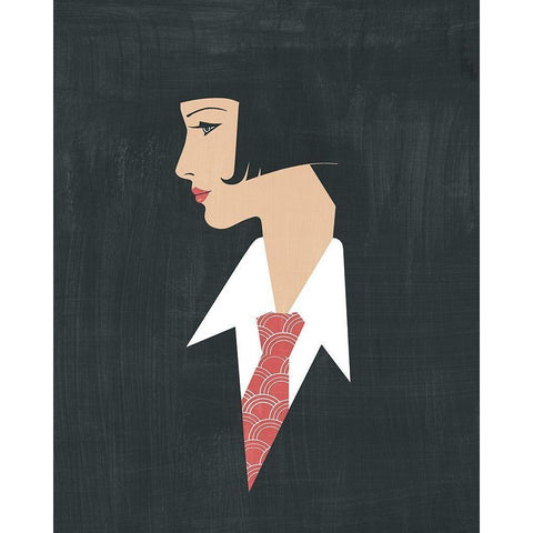 Golden Age Gals III Black Modern Wood Framed Art Print by Popp, Grace