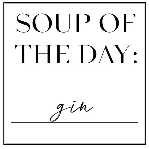 Soup du Jour II White Modern Wood Framed Art Print with Double Matting by Hambly, Anna