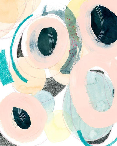 Planetarium II Black Ornate Wood Framed Art Print with Double Matting by Popp, Grace