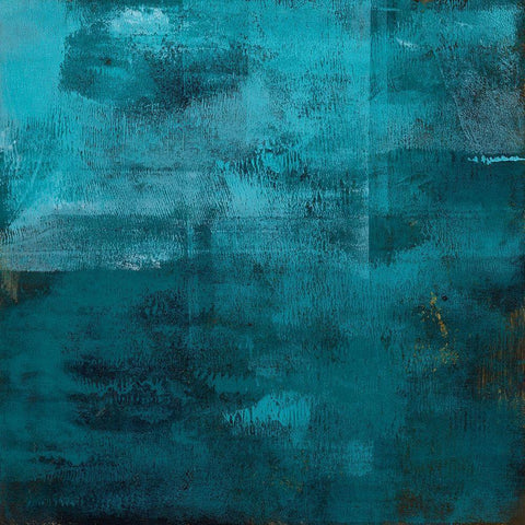 Nereid II Black Modern Wood Framed Art Print with Double Matting by Green, Jacob