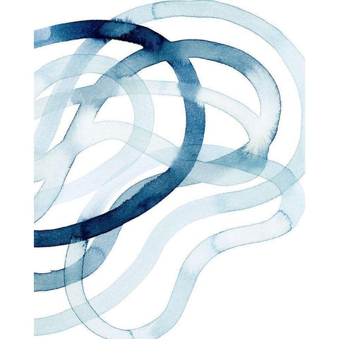 Lazuli I White Modern Wood Framed Art Print by Popp, Grace