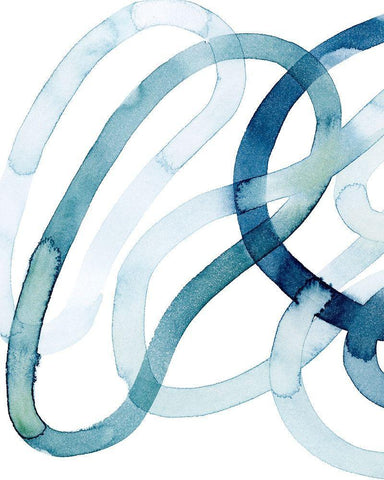 Lazuli II Black Ornate Wood Framed Art Print with Double Matting by Popp, Grace