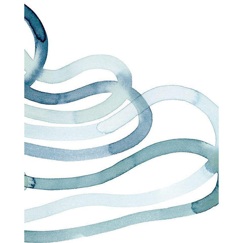 Lazuli IV White Modern Wood Framed Art Print by Popp, Grace