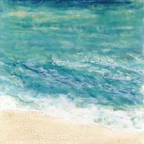 Journey from the Deep II White Modern Wood Framed Art Print by Shanti, Shima