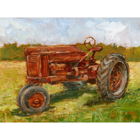 Rustic Tractors II Black Modern Wood Framed Art Print by Harper, Ethan