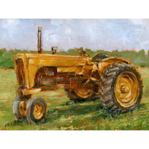 Rustic Tractors IV White Modern Wood Framed Art Print by Harper, Ethan