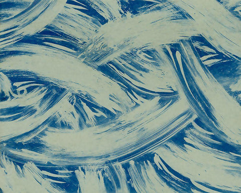 Textures in Blue I White Modern Wood Framed Art Print with Double Matting by Baxter Mill Archive