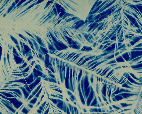 Textures in Blue IV Black Ornate Wood Framed Art Print with Double Matting by Baxter Mill Archive