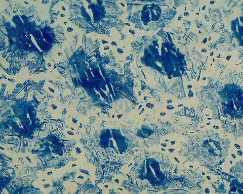 Textures in Blue VI White Modern Wood Framed Art Print with Double Matting by Baxter Mill Archive
