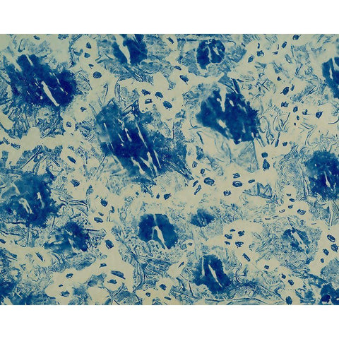 Textures in Blue VI Black Modern Wood Framed Art Print by Baxter Mill Archive
