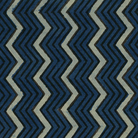 Indigo Geometrics II White Modern Wood Framed Art Print by Baxter Mill Archive