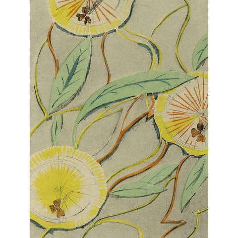 Delicate Deco Pattern I Black Modern Wood Framed Art Print by Baxter Mill Archive