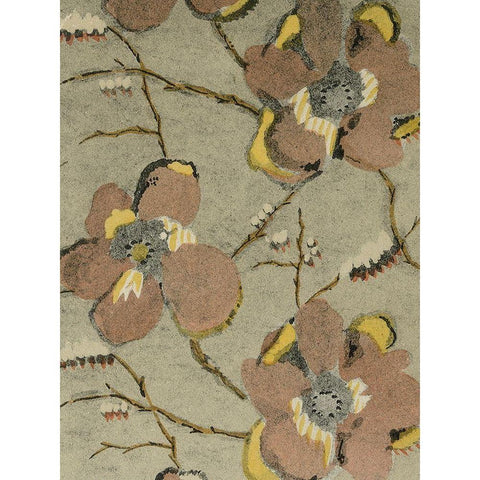 Delicate Deco Pattern II Gold Ornate Wood Framed Art Print with Double Matting by Baxter Mill Archive