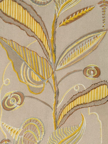 Delicate Deco Pattern IV Black Ornate Wood Framed Art Print with Double Matting by Baxter Mill Archive