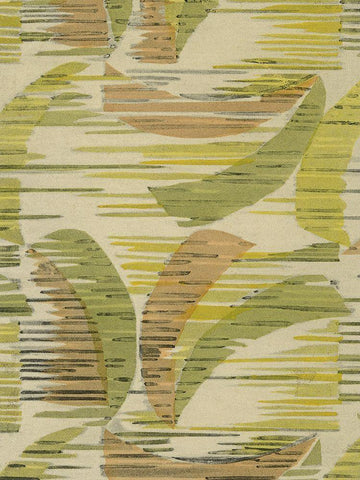 Delicate Deco Pattern VII White Modern Wood Framed Art Print with Double Matting by Baxter Mill Archive