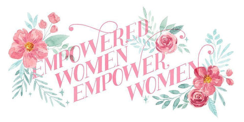 Women Up II White Modern Wood Framed Art Print with Double Matting by Popp, Grace