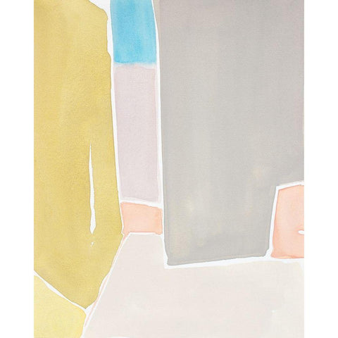 Pastels to the Sea II White Modern Wood Framed Art Print by Delamater, Rob