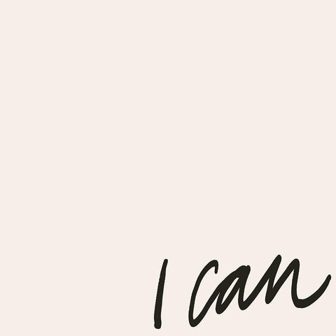 Can Will I White Modern Wood Framed Art Print with Double Matting by Hambly, Anna