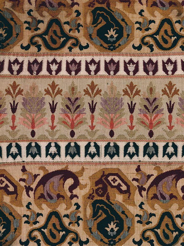 Kilim Detail I Black Ornate Wood Framed Art Print with Double Matting by Baxter Mill Archive