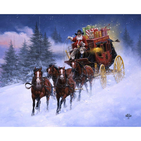 Nicks Express Gold Ornate Wood Framed Art Print with Double Matting by Sorenson, Jack