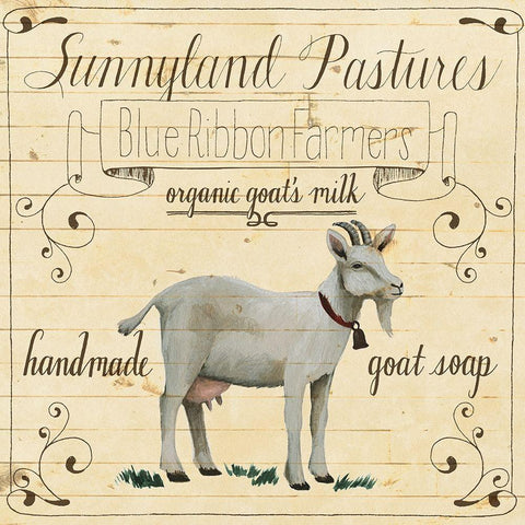 Animal Farm Collection IV Gold Ornate Wood Framed Art Print with Double Matting by Popp, Grace