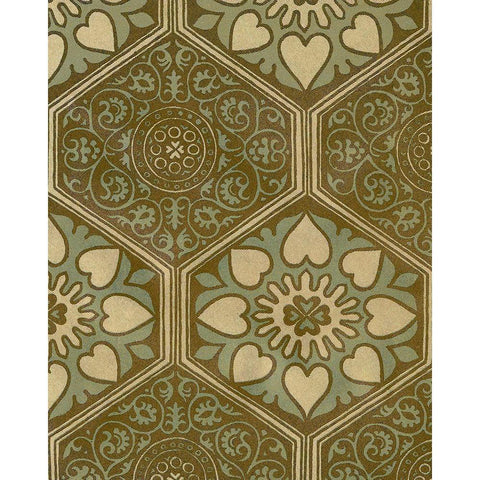 Medallion Motif II White Modern Wood Framed Art Print by Baxter Mill Archive