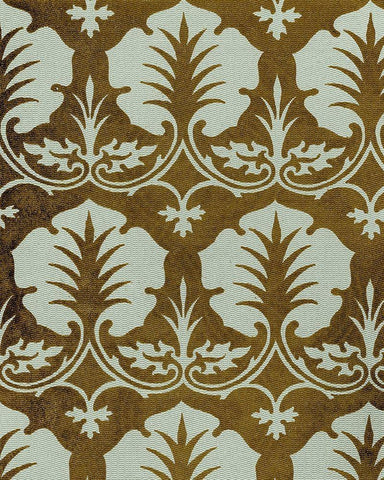 Medallion Motif IV White Modern Wood Framed Art Print with Double Matting by Baxter Mill Archive