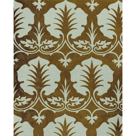 Medallion Motif IV Gold Ornate Wood Framed Art Print with Double Matting by Baxter Mill Archive