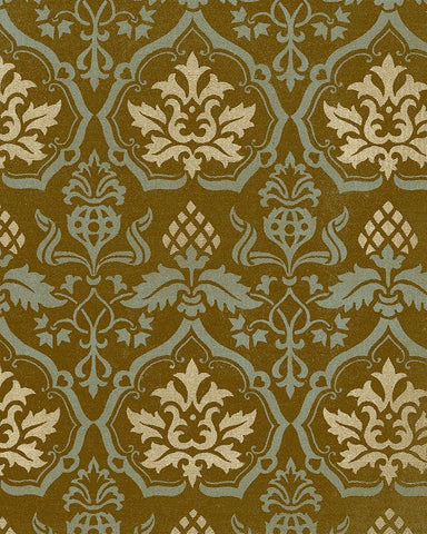 Medallion Motif VI White Modern Wood Framed Art Print with Double Matting by Baxter Mill Archive
