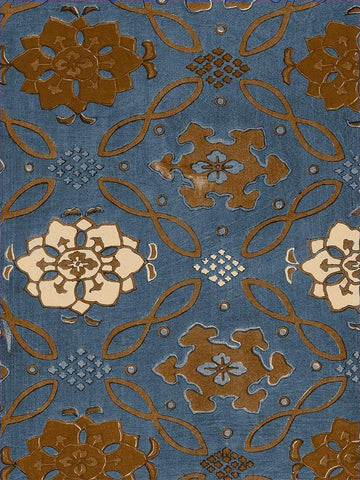 Japanese Patterns V Black Ornate Wood Framed Art Print with Double Matting by Baxter Mill Archive