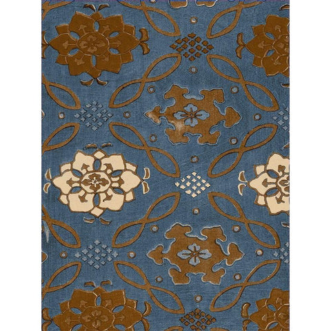 Japanese Patterns V White Modern Wood Framed Art Print by Baxter Mill Archive