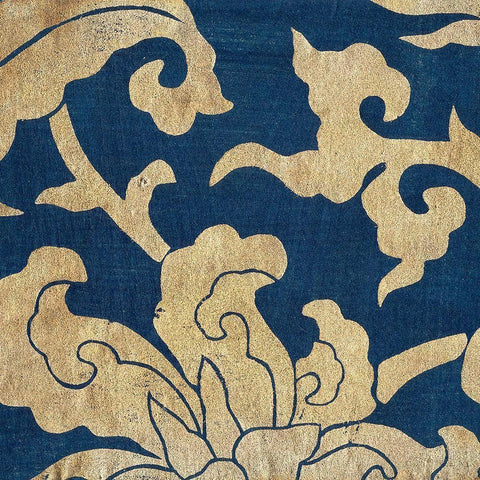 Japanese Patterns VII Gold Ornate Wood Framed Art Print with Double Matting by Baxter Mill Archive