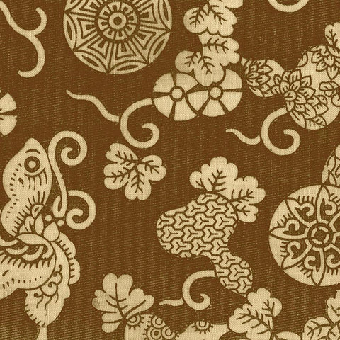 Japanese Patterns X Gold Ornate Wood Framed Art Print with Double Matting by Baxter Mill Archive