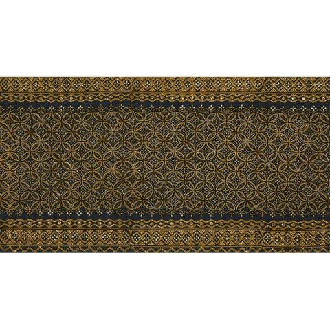 Ethnic Batik IV Black Modern Wood Framed Art Print with Double Matting by Baxter Mill Archive