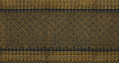 Ethnic Batik IV White Modern Wood Framed Art Print with Double Matting by Baxter Mill Archive