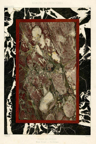 Marble Varieties III White Modern Wood Framed Art Print with Double Matting by Baxter Mill Archive