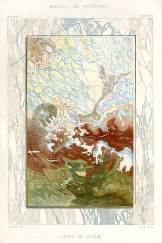 Marble Varieties IV Black Ornate Wood Framed Art Print with Double Matting by Baxter Mill Archive