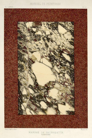 Marble Varieties V White Modern Wood Framed Art Print with Double Matting by Baxter Mill Archive