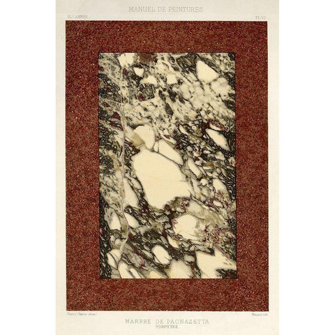 Marble Varieties V Gold Ornate Wood Framed Art Print with Double Matting by Baxter Mill Archive