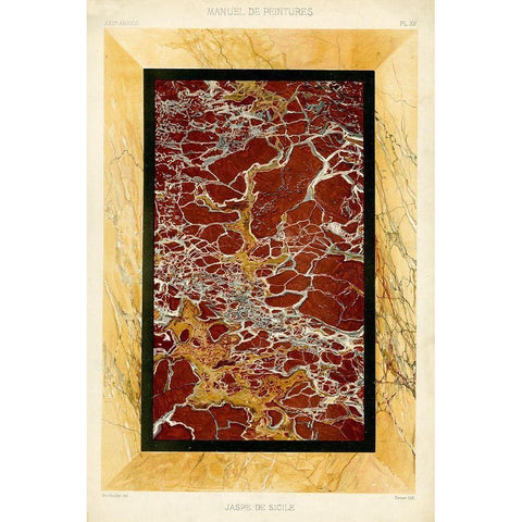 Marble Varieties VII Black Modern Wood Framed Art Print by Baxter Mill Archive