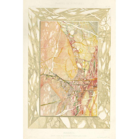 Marble Varieties VIII Gold Ornate Wood Framed Art Print with Double Matting by Baxter Mill Archive
